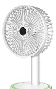 Mini Ventilador Recarregável USB Sate Branco