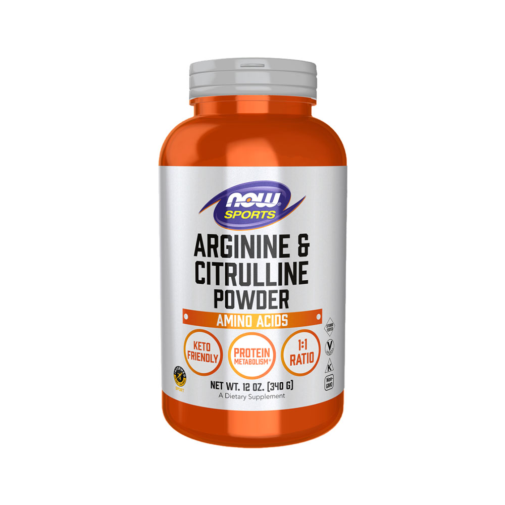 Suplemento Now Arginina & Citrulina Em Pó 340G