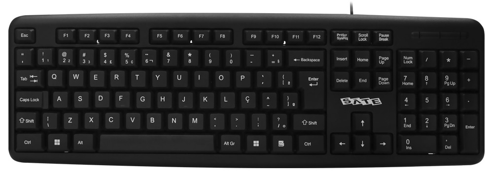 Teclado Satellite Ak-951 USB Preto (Português)