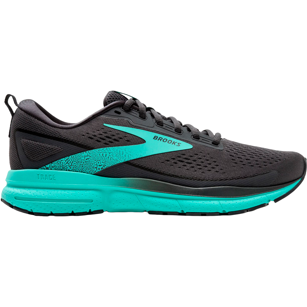 Tênis Feminino Brooks Trace 3 7.5 Preto/Turquesa