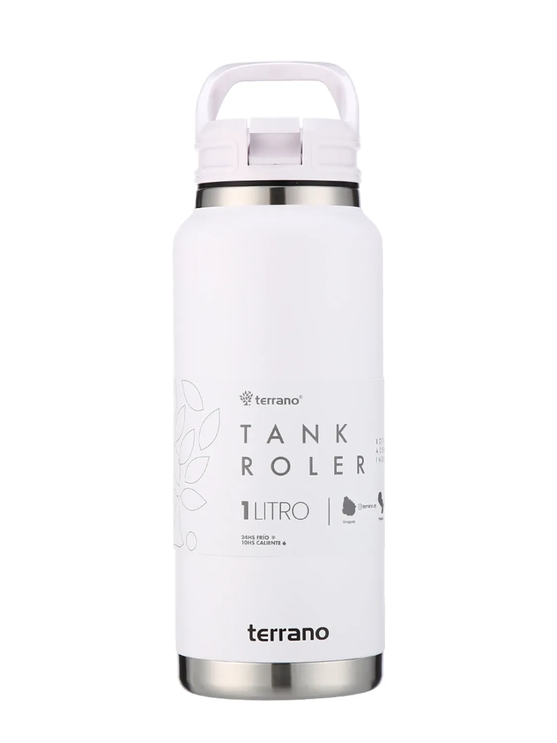 Garrafa Térmica Terrano Tank Roller 1L Branco