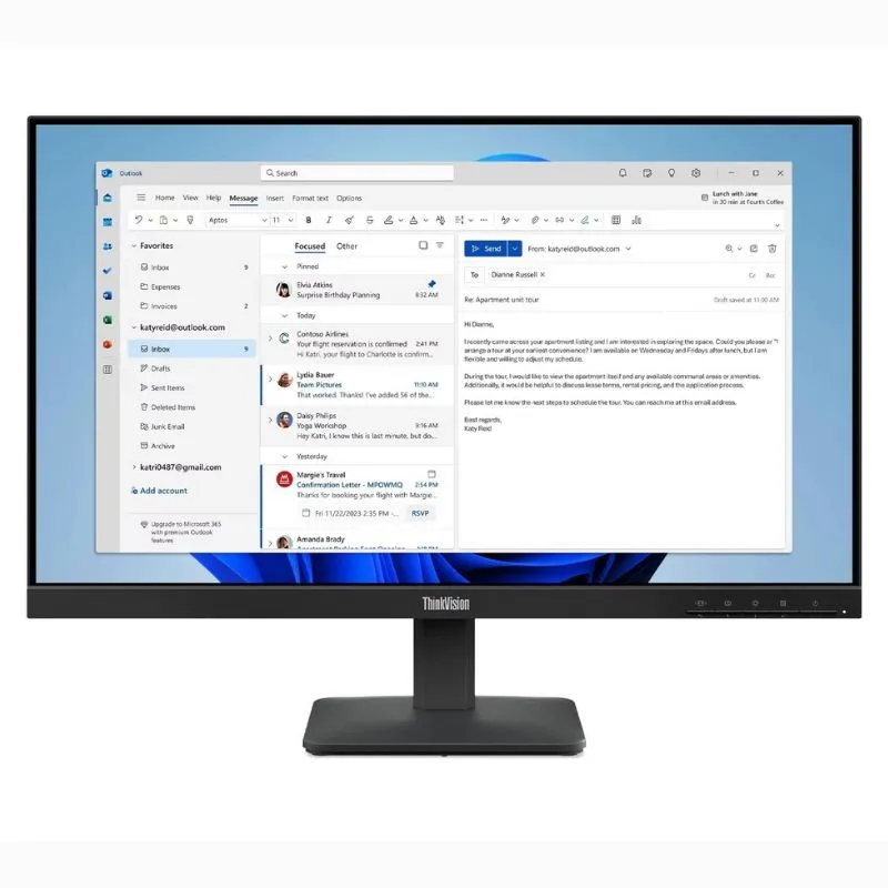 Monitor Thinkvision S24-4E 24" FHD/VGA/HDMI 60Hz