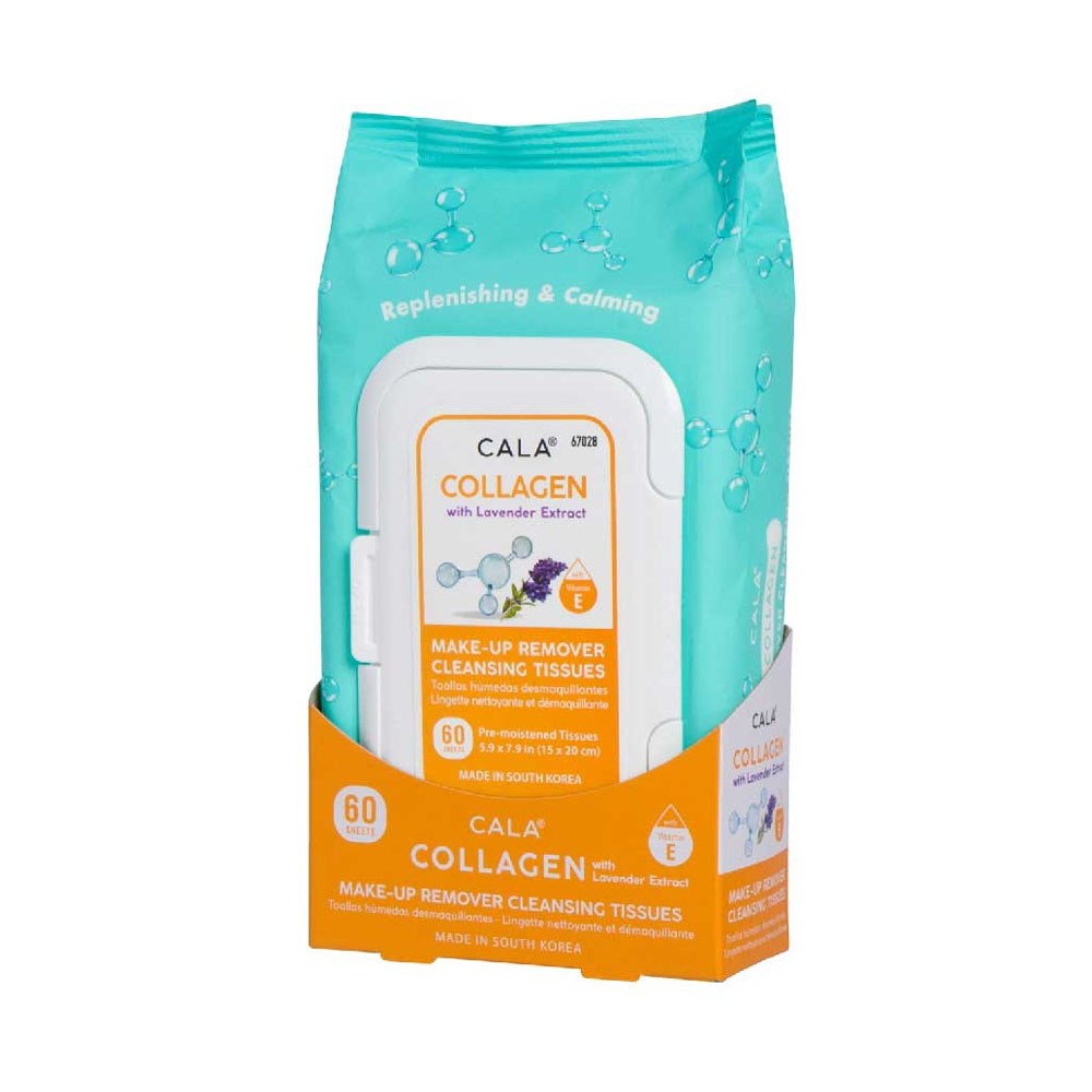 Toalhinha Desmaquilhante Cala Collagen 60 Peças