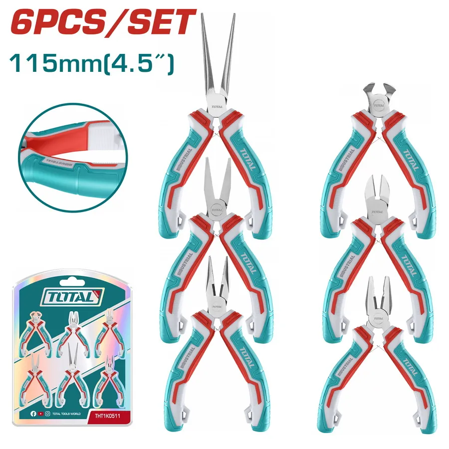Kit 6 Peças Mini Alicates Total THT1K0511