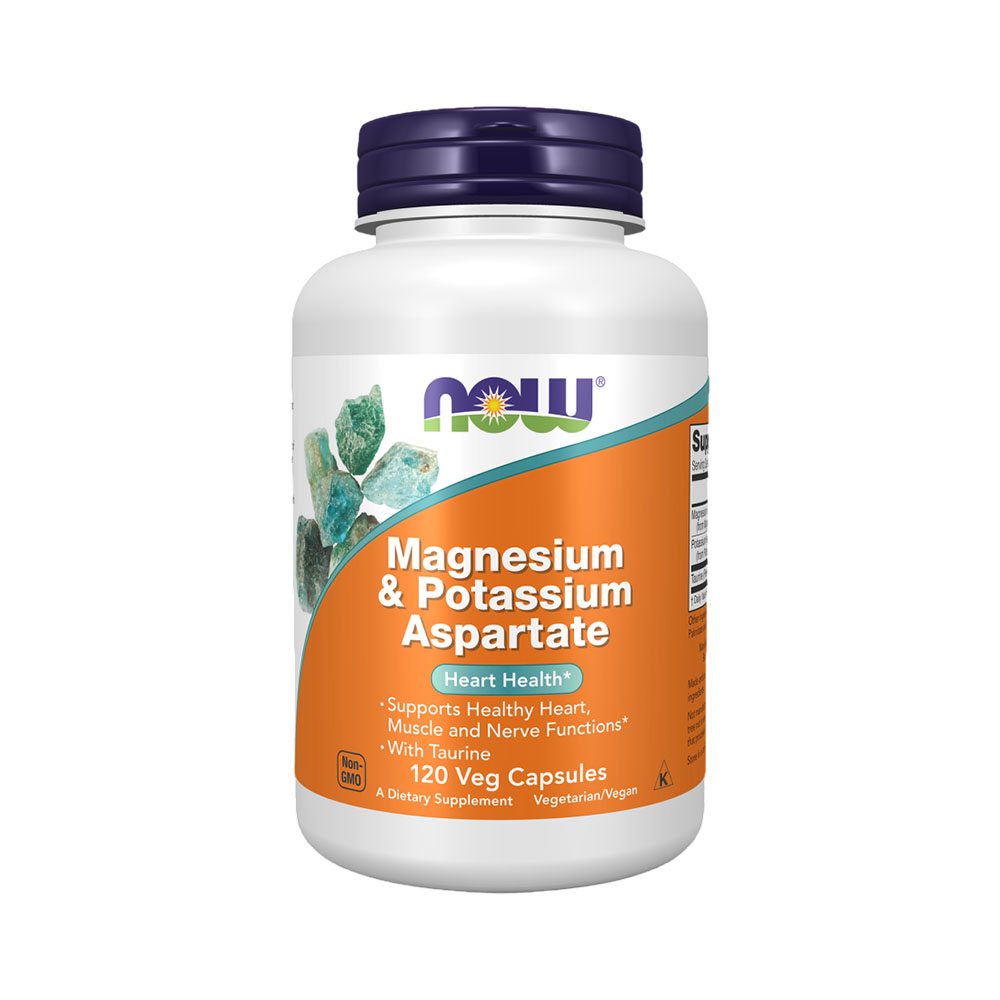 Vitamina Now Magnesium & Potassium Aspartate 120 Cápsulas