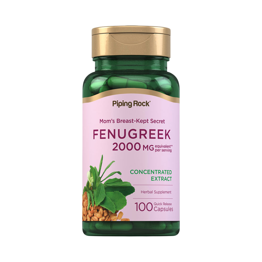 Vitamina Pipingrock Fenugreek 2000MG 100 Cápsulas