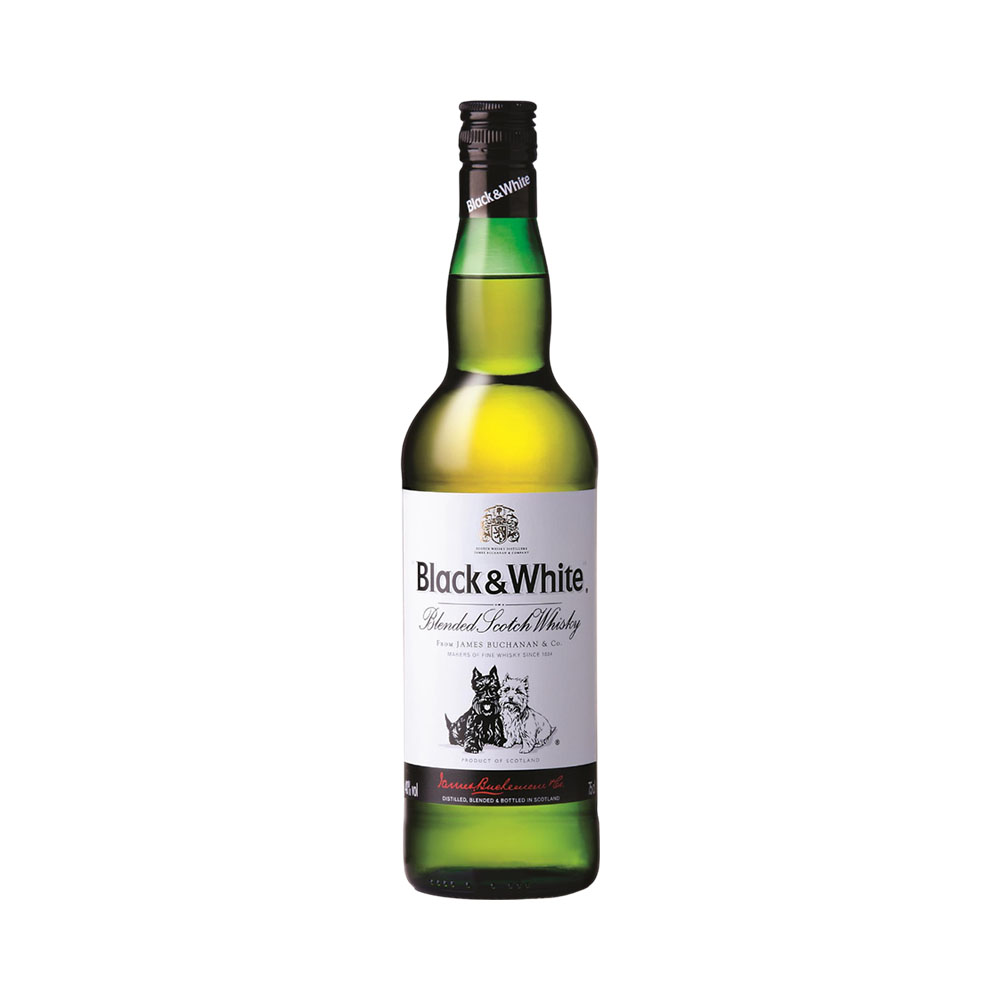 Whisky Black & White Blended Scotch Whisky 1L
